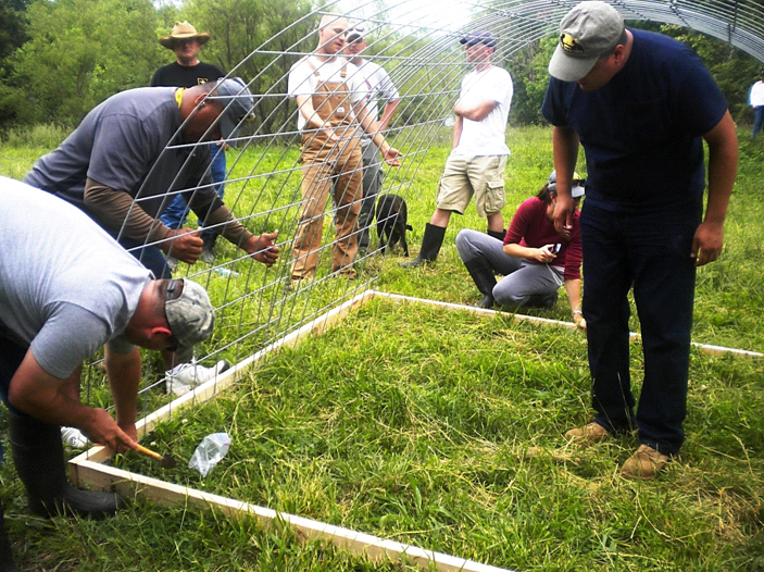Veteran and beginning farmers receive beginning farmer training. Photo credit: University of Arkansas